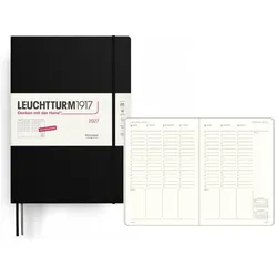 Leuchtturm1917, Agenda, WochenplanerMasterA4+Schwarz2027 (A4)