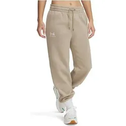UNDER ARMOUR Damen Sporthose ESSENTIAL FLEECE JOGGERS, Größe XS in Braun 300