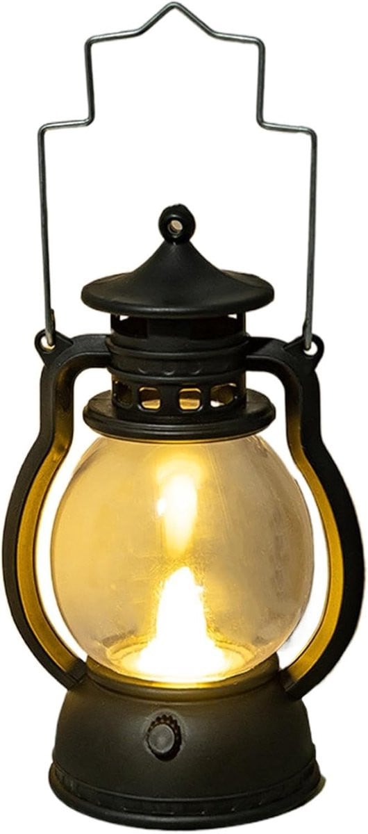 Led Olielamp Kerosine Lantaarn Zwart - 125 cm