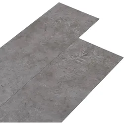 DELUKE® Vinylboden PVC-Dielen selbstklebend wasserfest 2mm Stärke Klebevinylboden Bodenbelag Laminatboden Dekor-Dielen Betongrau, 5,02m2