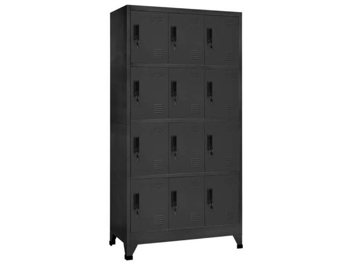 Armoire à Casiers Classeur Meuble de Rangement d'Equipements de Sport Produits de Nettoyage Intérieur Bureau 339815