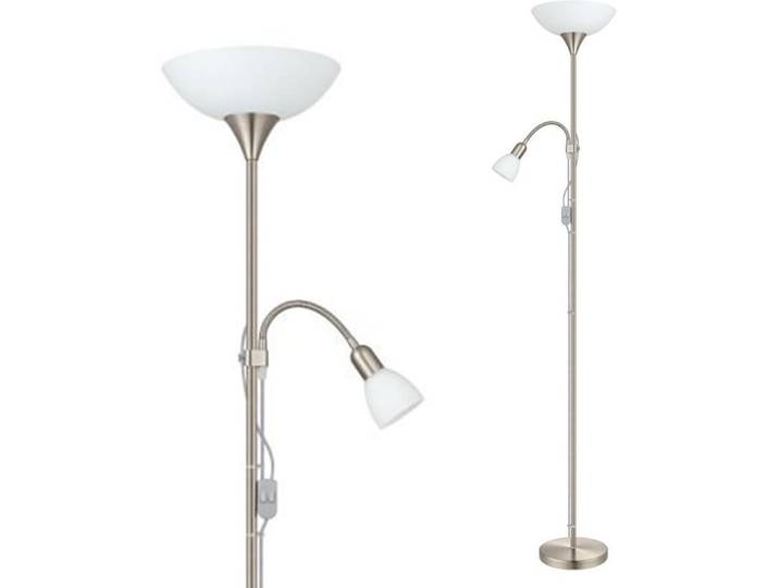 Lampadaire Up1 Nickel Double éclairage Orientable - Eglo