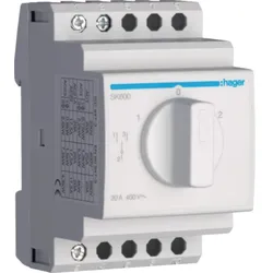 Hager SK600 Umschalter mit Nullstellung 20A 400V
