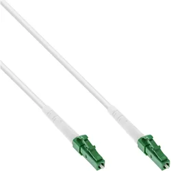 INLINE LWL Simplex Kabel, FTTH, LC/APC 8° zu LC/APC 8°, 9/125Ám, OS2, 1m