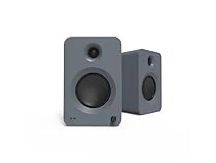 Kanto REN 200W Powered Speaker System with HDMI Arc Input for TV & Home Theater USB-C and Bluetooth 5.3 High/Low Pass Filter Pair Matte Grey