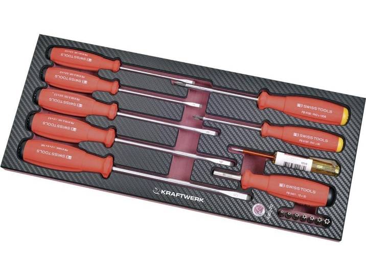 Schraubendreher KRAFTWERK EVA3 16-teilig , rot (bunt), Schraubendreher, Schraubendreher