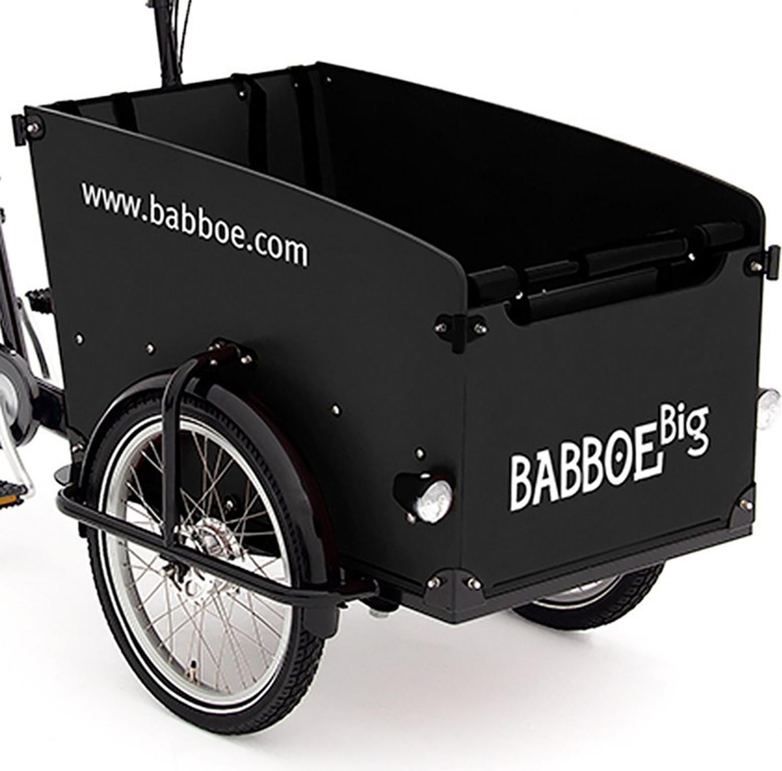 Babboe Holzpaneele Big, schwarz, GEN 2