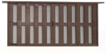 Lomanco 199 2-Slide Shutters Plastic Foundation Vent Carton of 12 199 - Brown