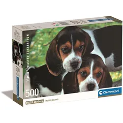 Puzzle 500 HQC BEAGLE WELPEN Poster Clementoni 35536