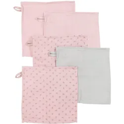 WASCHLAPPEN 5er-Set rosa