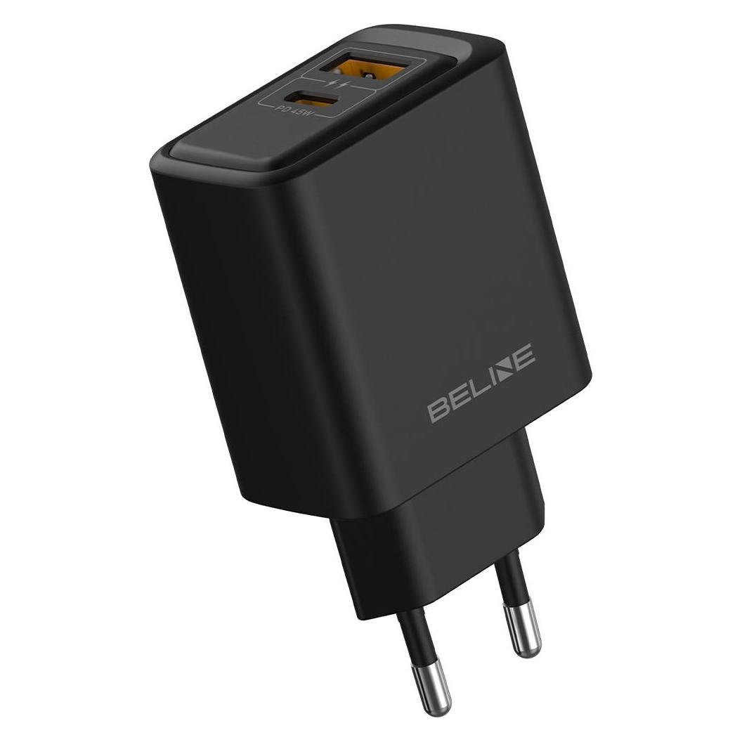 Beline Wall charger 45W BLN2CB45 black (45 W, 2 Ports) (BLN2CB45)