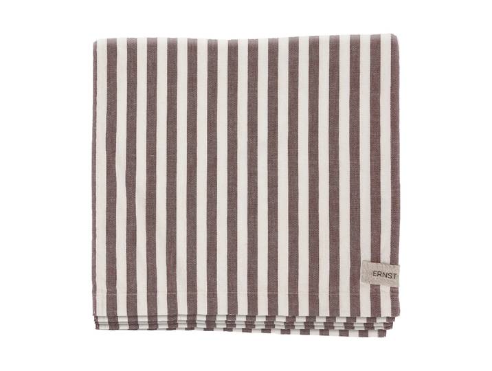 ERNST Nappe Ernst à rayures 145x300 cm Rouge–blanc