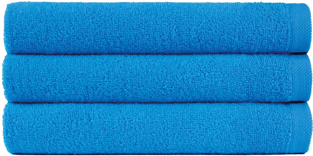 Set van 6 Uni Alpha gastendoeken, turquoise, 30 x 50 cm
