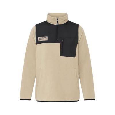 Troyer OXMO "Troyer OXNete", Damen, Gr. XL, beige (dune), Obermaterial: 100% Polyester PES., Pullover Troyer