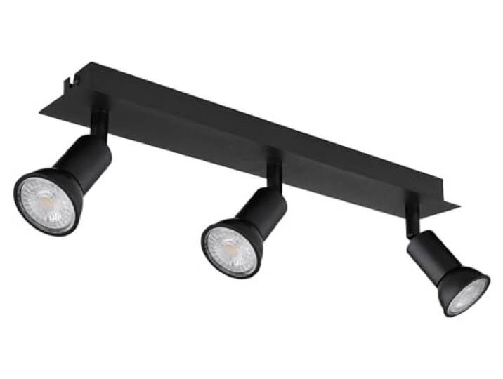 GLOBO Strahler - Schwarz - Metall - 3-flammig - B 40 cm