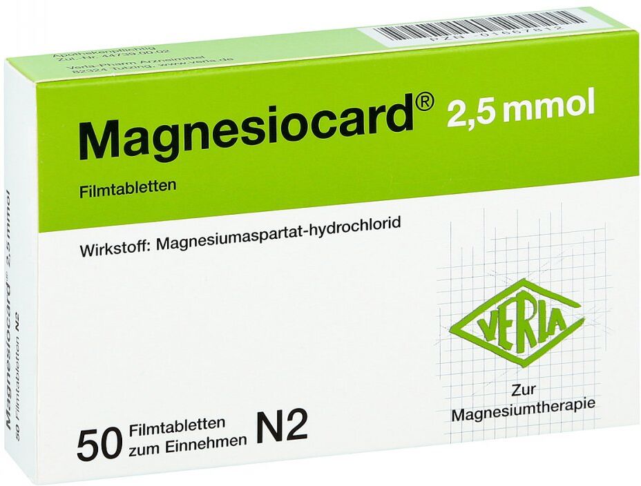 Magnesiocard 2,5 mmol Filmtabletten