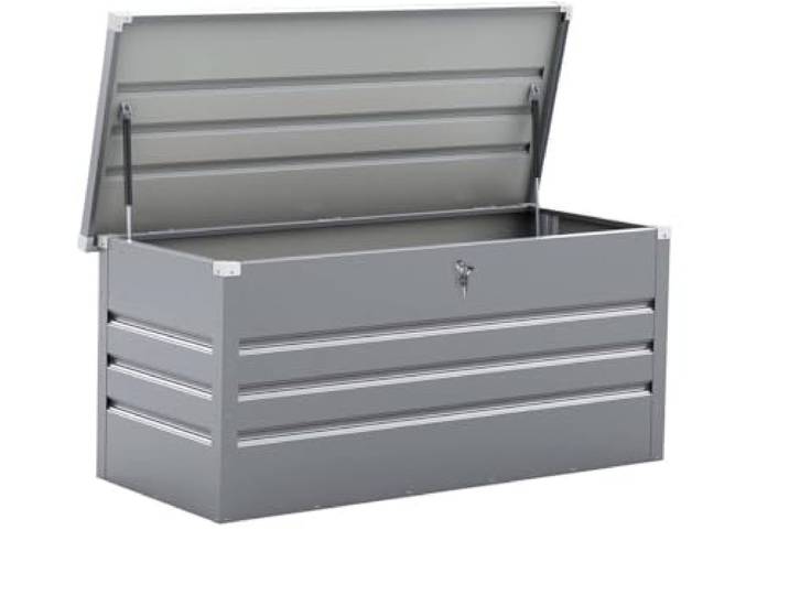 habitat et jardin Gartenbox aus Metall Store 680 l - silberfarben