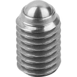 KUGELDRUCKSCHRAUBE OHNE KOPF, FORM:A KUGEL AUS EDELSTAHL, M06, L=35,8, EDELSTAHL BLANK, KOMP:EDELSTAHL