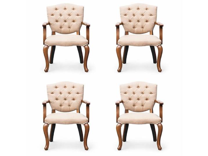 JVmoebel Esszimmerstuhl Elegante Esszimmerstuhl-Garnitur mit ergonomischer Polsterung (4 St), Made in Europa