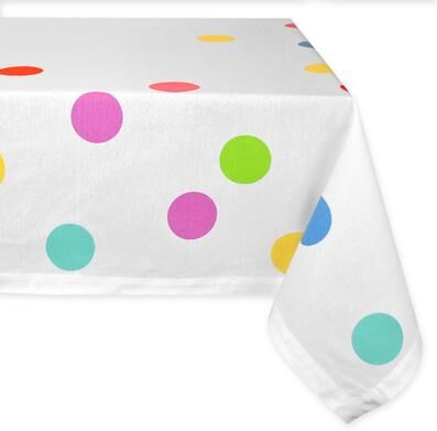 DII Lemon Bliss Print Tablecloth 70 Round