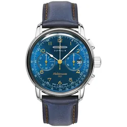 Zeppelin 9670-3 Herren-Chronograph 100 Jahre Méditerranée Blau