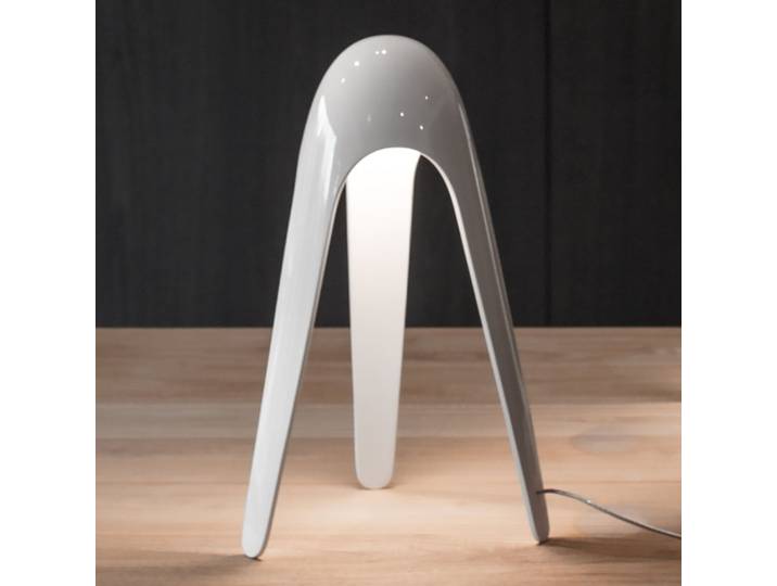 Cyborg Tischleuchte Weiß - Martinelli Luce - Wohnzimmer - Design - Metall