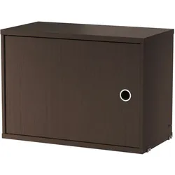 String System Hängeschrank mit Schwingtür 58/42/30 Dunkle Eiche