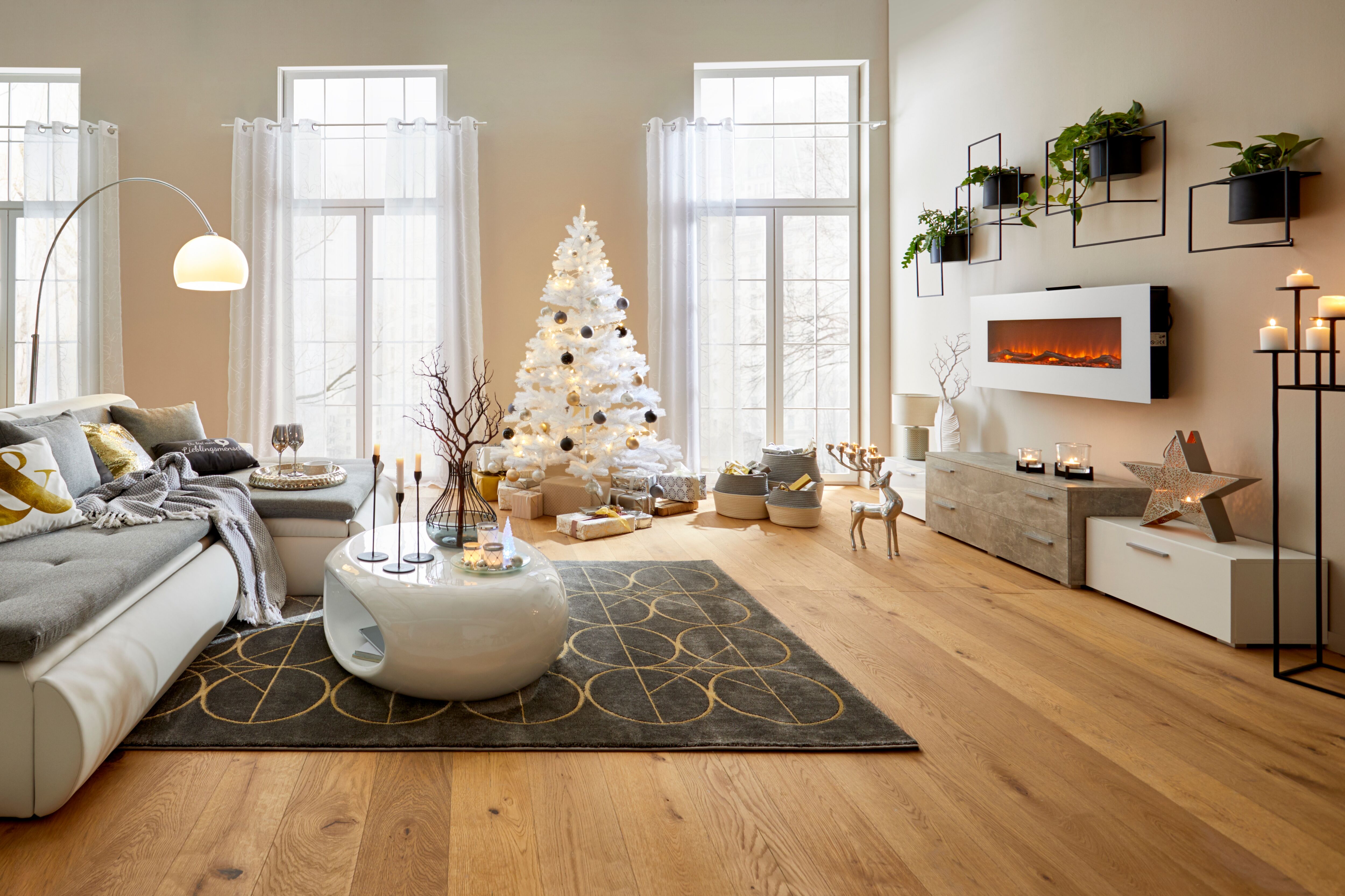 Künstlicher Weihnachtsbaum CREATIV DECO "Weihnachtsdeko, künstlicher Christbaum, Tannenbaum", weiß, H:180cm, Kunststoff, Weihnachtsbäume, Künstlicher Weihnachtsbaum