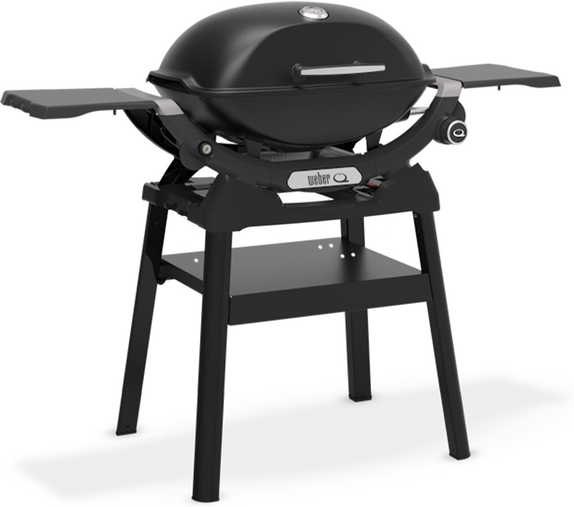 Weber Q1200N - Barbecue a gas con ripiani laterali e supporto accessori