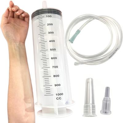 Uplifted Goods Large Capacity 1000ml Plastic Syringe Set For Laboratory And Home Use 1 Set