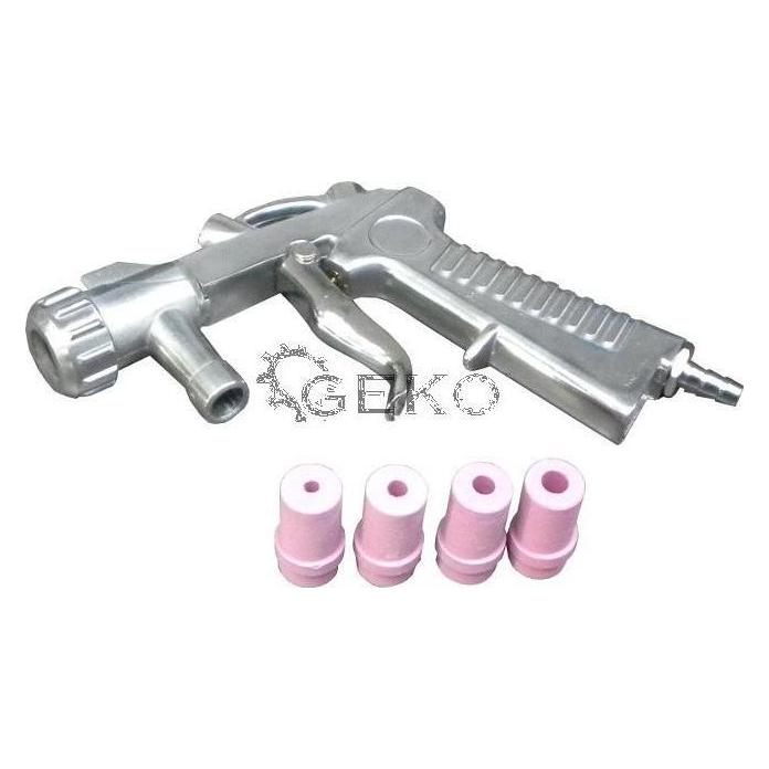 GEKO G02006 Sandblaster Air Siphon Pistole, Silber (25008296)