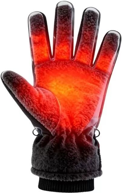 INF Wiederaufladbare beheizbare Touchscreen-Handschuhe für winterliche Outdoor-Aktivitäten (4-8 Stunden Akkulaufzeit) Schwarz