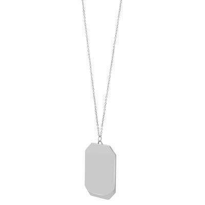 Kette ohne Anhänger ADELIA´S "Halskette mit Anhänger – aus Edelstahl", silber, Halsketten, Damen, 47cm, Edelstahl, Ideal als Geschenk – dezent und elegant