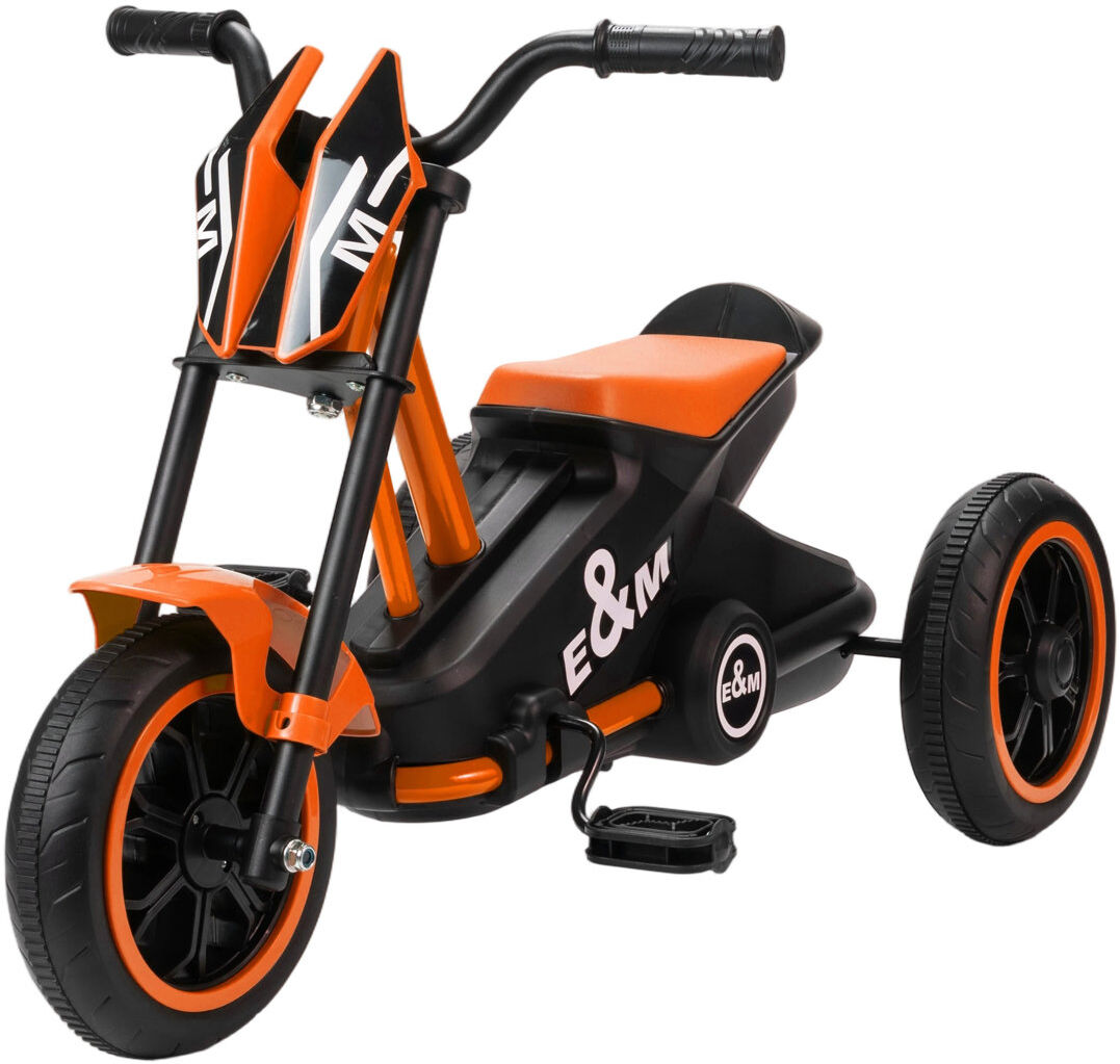 HOMCOM AIYAPLAY Kids Tricycle Baby Trike, 3 Wheel Toddler Balance Bike, Orange Orange