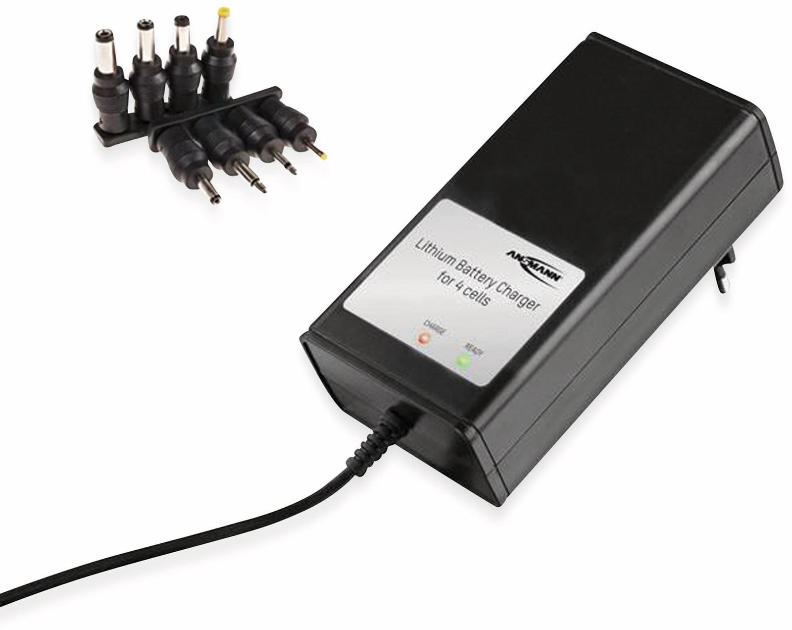 ANSMANN 4-voudige stekkerlader voor Li-Ion batterijen, 14,8 V