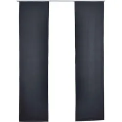 SCHIEBEVORHANG 2ER SET »München Dark« HxB 245x60 cm Dunkelgrau