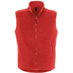 B&C Herren Fleece Gilet Traveller+ Bodywarmer FU705 red 3XL