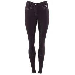 BR Damen Softshell Reithose Saturnus schwarz Stoffbesatz Elastikbund, Größe: 38