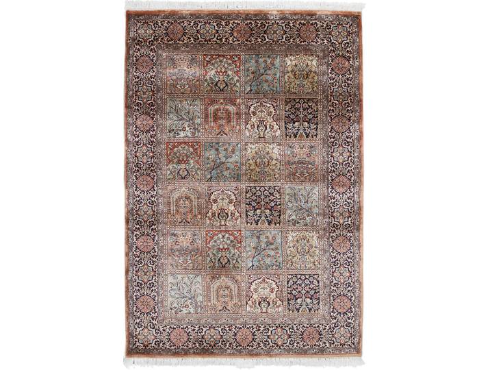Kaschmir Seide Single Knot Teppich 125x183 Handgeknüpft Orientteppich Seide