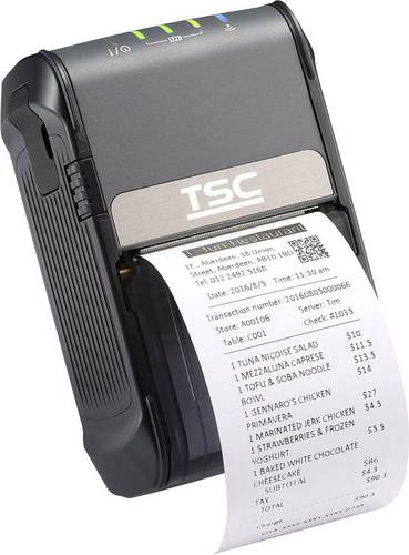 TSC ALPHA-2R Bon-Drucker Thermodirekt 203 x 203 dpi Schwarz USB, Bluetooth, Akku-Betrieb