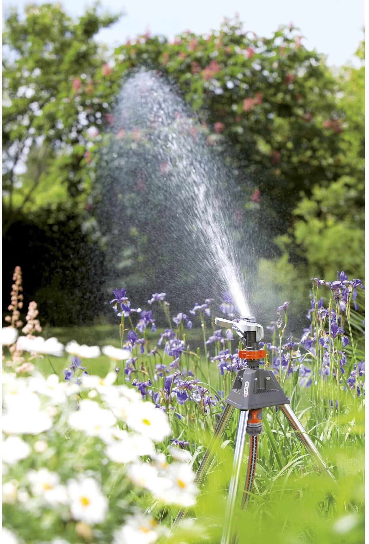 Bewässerungssystem GARDENA, silber (weiß, neutral), Bewässerungs-Sets, Bewässerungssystem, Impuls-, Kreis- und Sektorenregner weiß, neutral Einheitsgröße