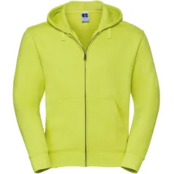 Russell Mens Authentic Zipped Hood Herren Kapuzen Sweatjacke, lime, 3XL
