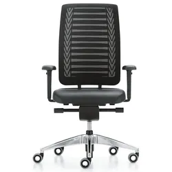 Girsberger Reflex ohne Lumbalstütze - gepolsterter Bürodrehstuhl...
