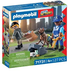 PLAYMOBIL 71731 ACTION HEROES Spurensuche mit Hund