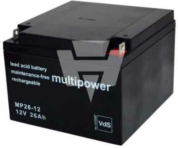 Hückmann Multipower Batterie plomb MP26-12 Pb 12V/26Ah 117381 (117381)