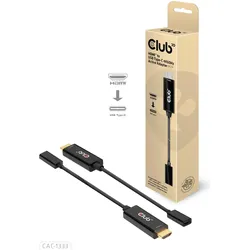 Club 3D HDMI (Typ A) — USB C, Video Adapter, Schwarz
