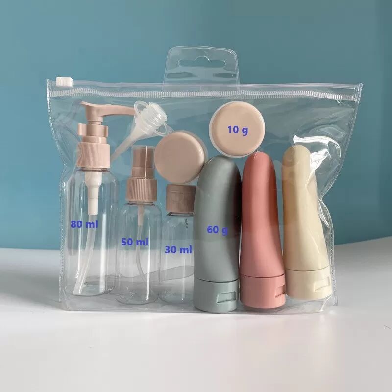 INF Set mit Reiseflaschen und Zubehör 11-teilig