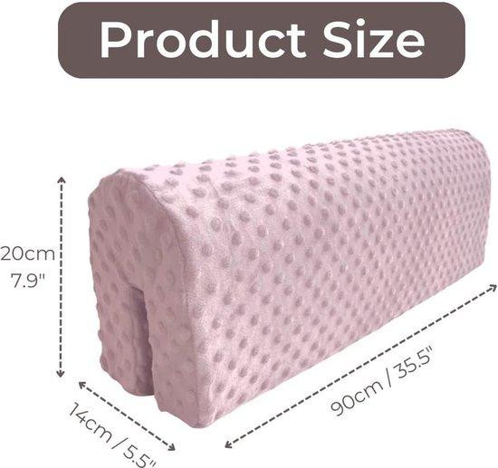 Rood Kinderbedhek van foam en textiel met universele pasvorm, 70 cm