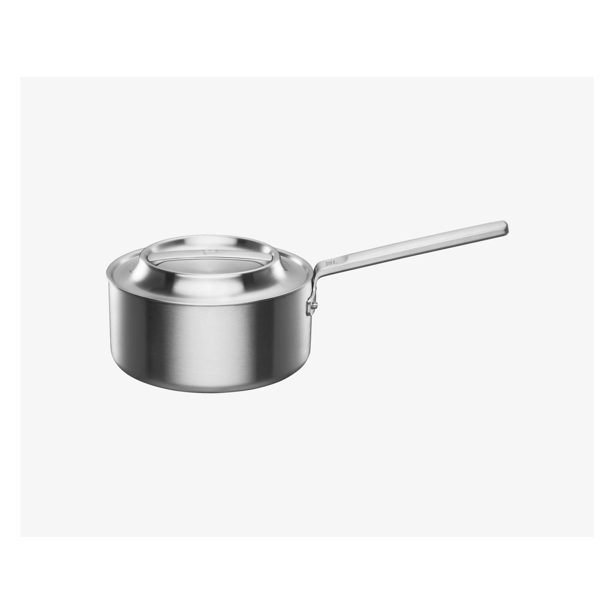 Fiskars Norden Steel Stieltopf, 1.8l, unbeschichtet (Edelstahl, 18 x 13.90 cm) (1067637)