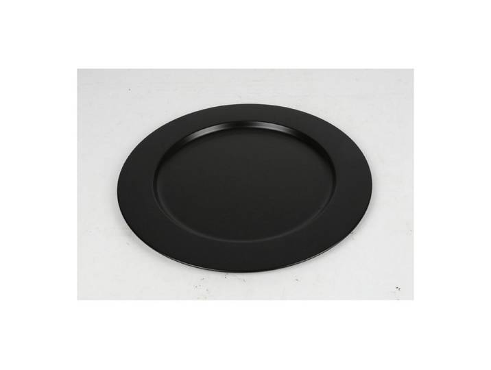 gwd Trend & Ambiente oHG Servierteller 10x Platzteller Schwarz 35cm Speisen Servierplatte Geschirr Dekoration